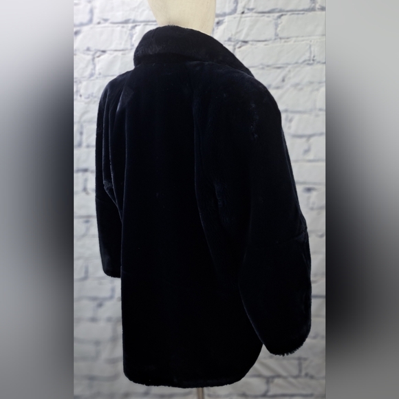 Marie Planete FrVintage 90s Women's Faux Fur Winter Coat Jacket Purple XL - Picture 7 of 14